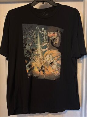 Men's Black Short-Sleeve Graphic Attack On Titan Size XXL